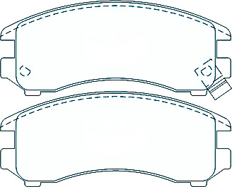 Alternative view of Suitable For Nissan 180SX 1988-1991 1.8L Turbo DB1117 Front Disc Brake Pads