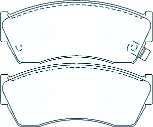 Alternative view of Suitable For Suzuki Alto Hatch 1988-1995 DB1155 Front Disc Brake Pads