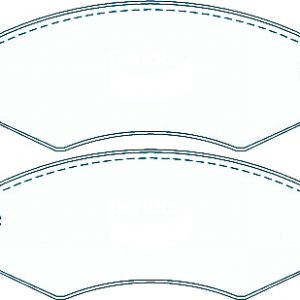 Alternative view of Suitable For Nissan Pulsar DB1165-DB1718 Front Rear Disc Brake Pads