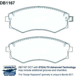Alternative view of Suitable For Hyundai ELANTRA COUPE SONATA DB1167 Front Disc Brake Pads