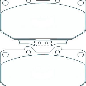 Alternative view of Suitable For Subaru Forester 4 Piston Sumitomo 00-01 DB1170 Front Brake Pads