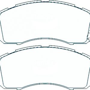 Alternative view of Suitable For Subaru IMPREZA WRX 2.0i 1994-98 DB1185 Front Disc Brake Pads