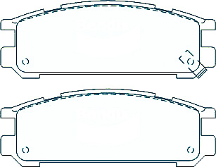 Alternative view of Suitable For Subaru IMPREZA 1.6i 1.8i 2WD 95-98 DB1186 Rear Disc Brake Pads