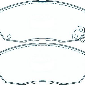 Alternative view of Suitable For Honda Accord 3.0 Vtec [CK] 97-03 DB1191 Front Brake Pads