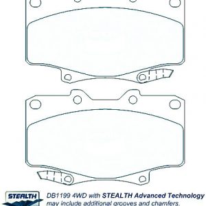 Alternative view of Suitable For Toyota 4 RUNNER LAND 1990-2015 DB1199 Front Disc Brake Pads