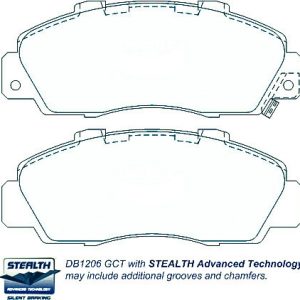 Alternative view of Suitable For Honda Accord 2.2 2.3 VTI CE1 2.0 CE2 282mm 94-97 DB1206 Front Brake Pads