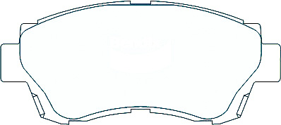 Alternative view of Suitable For Lexus ES300 91-97 DB1209 Front Disc Brake Pads