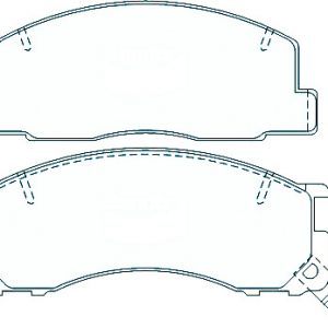 Alternative view of Suitable For Toyota TARAGO 90-00 TCR2 TCR1 DB1215 Front Disc Brake Pads