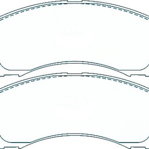 Suitable For Mitsubishi TRITON MK 1996-2006 DB1223 Front Disc Brake Pads - Image 2