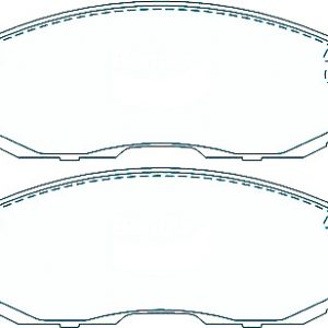 Alternative view of Suitable For Nissan 350Z [Z33] 03-09 DB1232 Front Disc Brake Pads