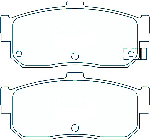 Alternative view of Suitable For BMW 323 Series 98-01 DB1245 Rear Disc Brake Pads