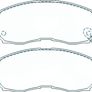 Alternative view of Suitable For Mitsubishi Galant HJ V6-24 Akebono 93-96 DB1249 Front Disc Brake Pads