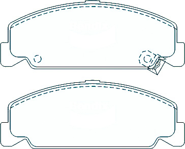 Alternative view of Suitable For Honda Civic EK 1.6 i Models Only 95-00 DB1259 Front Disc Brake Pads