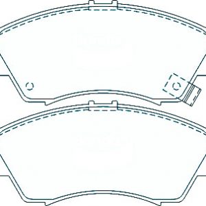 Alternative view of Suitable For Honda Jazz 1.5 Vtec 02-08 DB1262 Front Disc Brake Pads