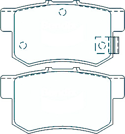 Alternative view of Suitable For SUZUKI Kizashi 2.4MPI 10-On DB1265 Rear Disc Brake Pads
