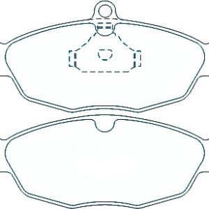 Alternative view of Suitable For Holden Astra 1.6 [TR] 95-98 DB1275 Front Disc Brake Pads