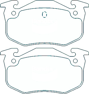 Alternative view of Suitable For Peugeot 306 Series XR 1.8 2.0 94-01 DB1301 Rear Brake Pads