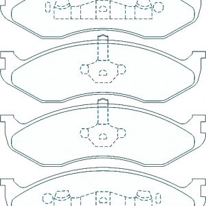 Alternative view of Suitable For Jeep Cherokee 4.0 4WD Wagon XJ 1997-2001 DB1311 Front Brake Pads