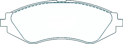 Alternative view of Suitable For Daewoo Cielo 1.5 GL 96-97 DB1347 Front Disc Brake Pads