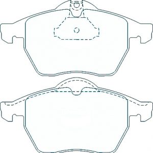 Alternative view of Suitable For Saab 9-5 2.3 Sedan Wagon 97-01 DB1351 Front Disc Brake Pads
