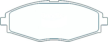 Alternative view of Suitable For Daewoo Lanos Matiz DB1368 Front Disc Brake Pads