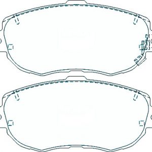 Alternative view of Suitable For Lexus IS200 2.0L [GXE10] 99-05 DB1395 Front Disc Brake Pads