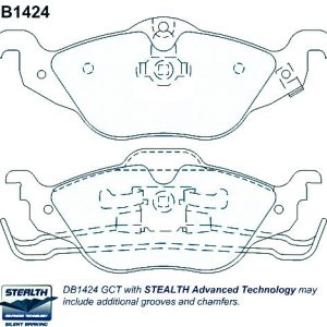 Alternative view of Suitable For Holden Astra TS 1.8L 2.2L DB1424 Disc Brake Pads