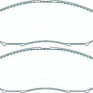 Alternative view of Suitable For Nissan XTerra (USA) 4WD 2000-2002 DB1439 Front Disc Brake Pads