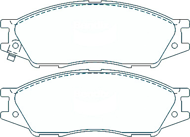 Alternative view of Suitable For Nissan Pulsar [N16] 1.6 1.8 00-06 DB1454 Front Brake Pads
