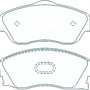 Alternative view of Suitable For Holden Barina [XC] 00-05 DB1471 Front Disc Brake Pads