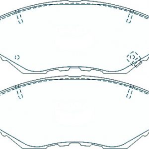 Alternative view of Suitable For Honda Accord 2.4 [CL] 03-08 DB1481 Front Disc Brake Pads