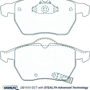 Alternative view of Suitable For Holden Astra 1.8 2.2 [TS] 98-06 DB1510 Front Brake Pads