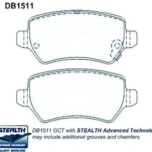 Alternative view of Suitable for Holden COMBO XC VAN 02-11 DB1511 Rear Disc Brake Pads