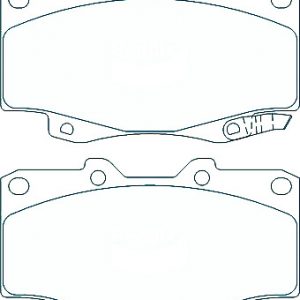 Alternative view of Suitable For Toyota Hilux KUN25 2.5L Turbo 04-12 DB1739 Front Disc Brake Pads