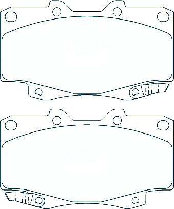 Suitable For Toyota Hilux KUN26 3.0L no VSC 05-11DB1739 Front Disc Brake Pads - Image 2