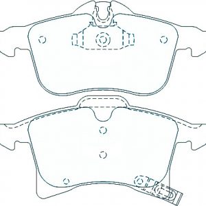 Alternative view of Suitable For Holden ASTRA 2.0 [AH] 06-10 DB1808 FRONT Disc Brake Pads