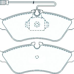 Alternative view of Suitable For Volkswagen LT35 2.5L 2.8L ATE 03-07 DB1960 Rear Brake Pads