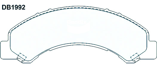 Alternative view of Suitable For Toyota Dyna 400 4.9 XZU413 4.0t 6/04-10/06 DB1992 Front Brake Pads