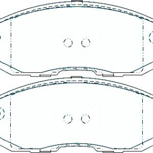 Alternative view of Suitable For NISSAN Pulsar B17 1.8L 12-On F R DB1509 DB2287 Disc Brake Pads