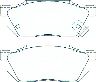 Alternative view of Suitable For Honda Prelude Coupe 1.8 Akebono 83-85 DB300 Front Brake Pads
