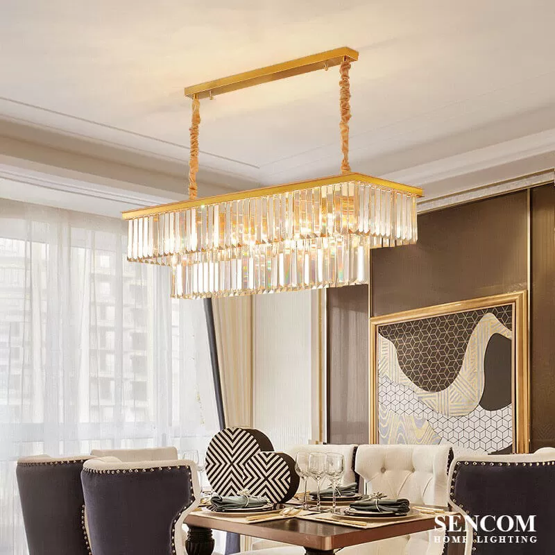 Đèn chùm hiện đại hình chữ nhật HĐ07