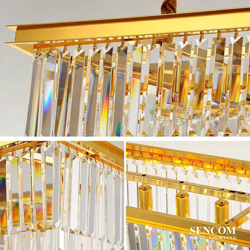 Đèn chùm hiện đại hình chữ nhật HĐ07