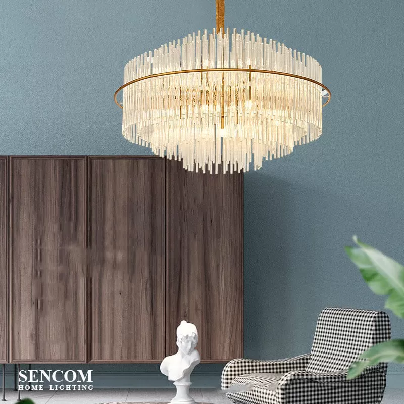 Đèn chùm thủy tinh pha lê cao cấp HĐ04