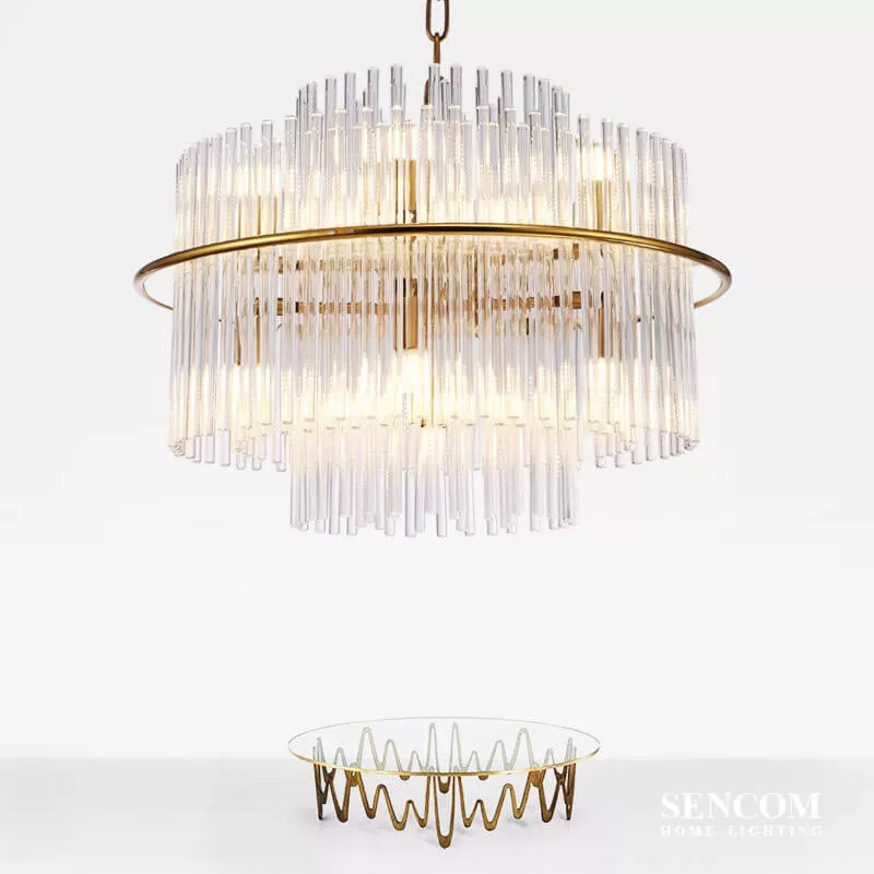 Đèn chùm thủy tinh pha lê cao cấp HĐ04