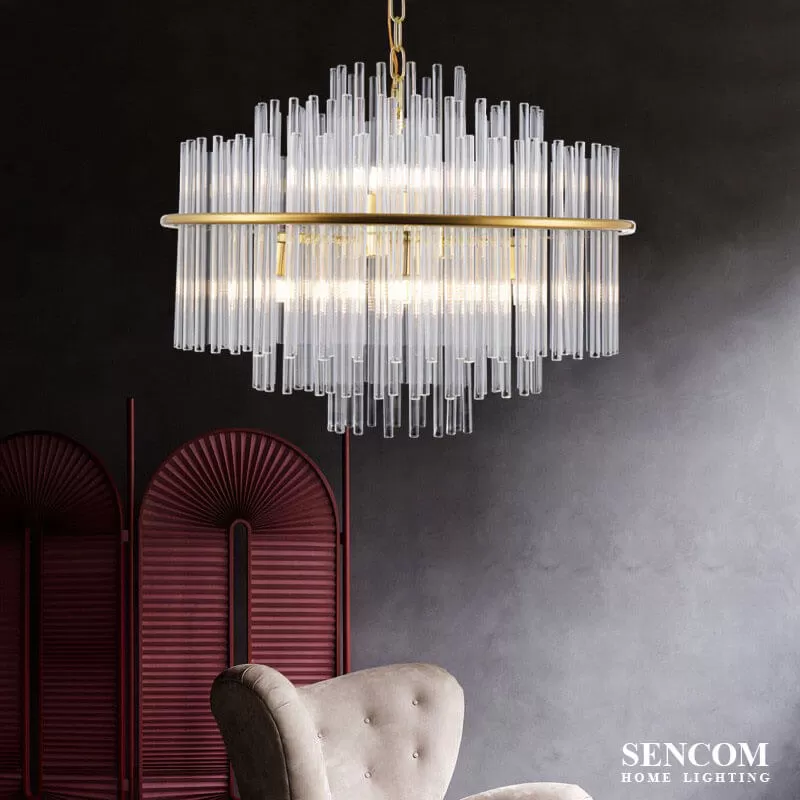 Đèn chùm thủy tinh pha lê cao cấp HĐ04